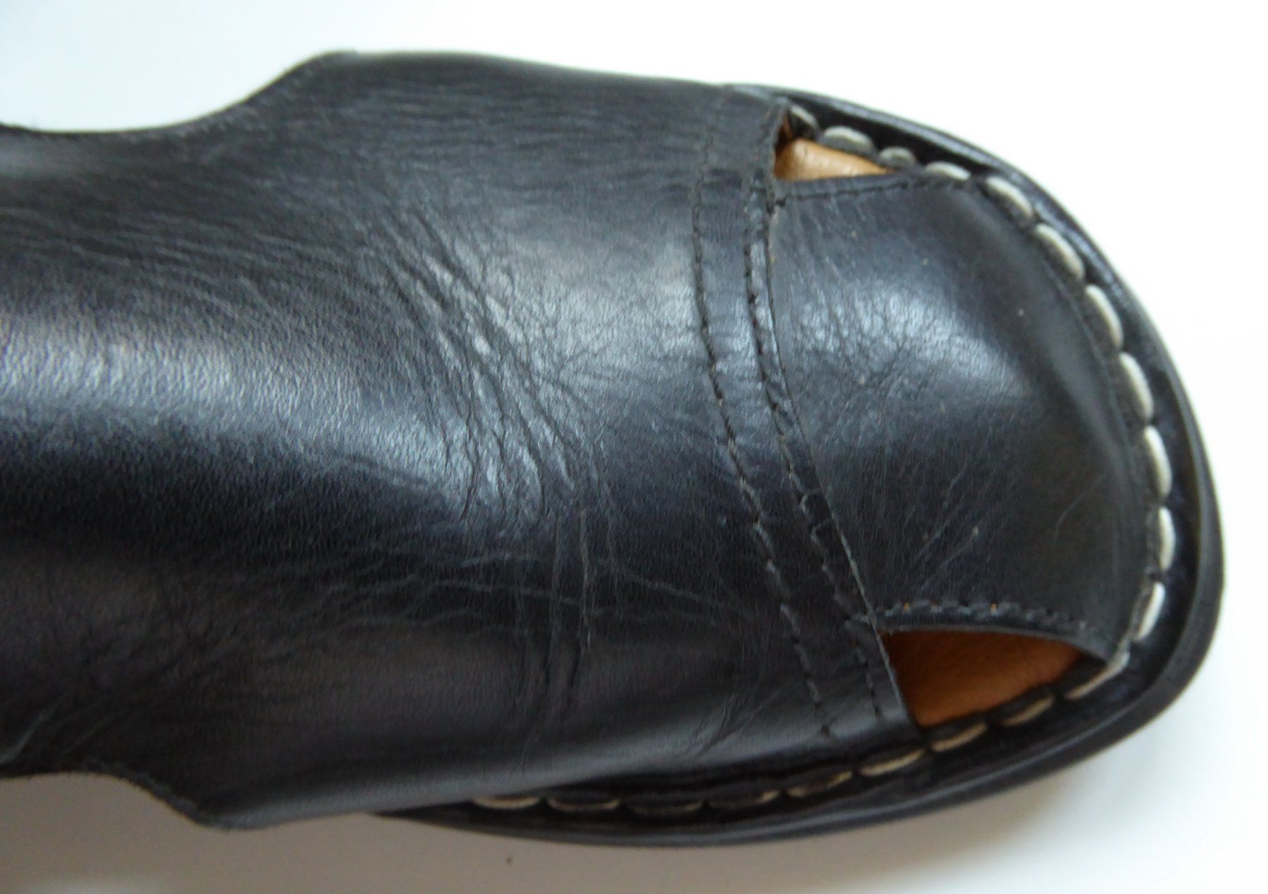 Scarpe da uomo: Herren Sandalen, Leder schwarz Grösse 41 – Usato da Spreitenbach venduto da Turbo_1105 6