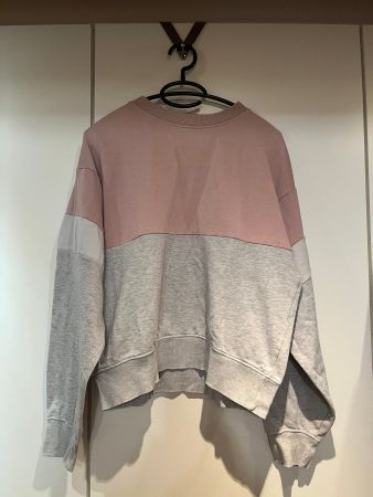 Rosa/grauer Cropped-Sweater, guter Zustand, Gr. M