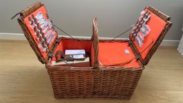Panier de pique-nique en osier pour 4 , Nature Decouvertes