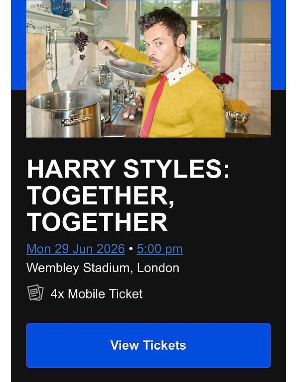 Biglietti: Harry Styles Konzert  London, 29.06.2026 – Usato da Münchenstein venduto da sara.gom