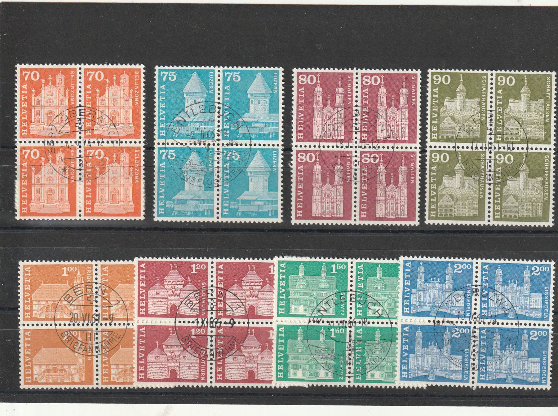 Tous les timbres: Viererblöcke Zu. Nr. 355 - 372 – D'occasion à Rorschacherberg par fratovi2 1
