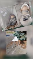Chaise haute pour enfant blanche plastique métal /Hochstuhl
