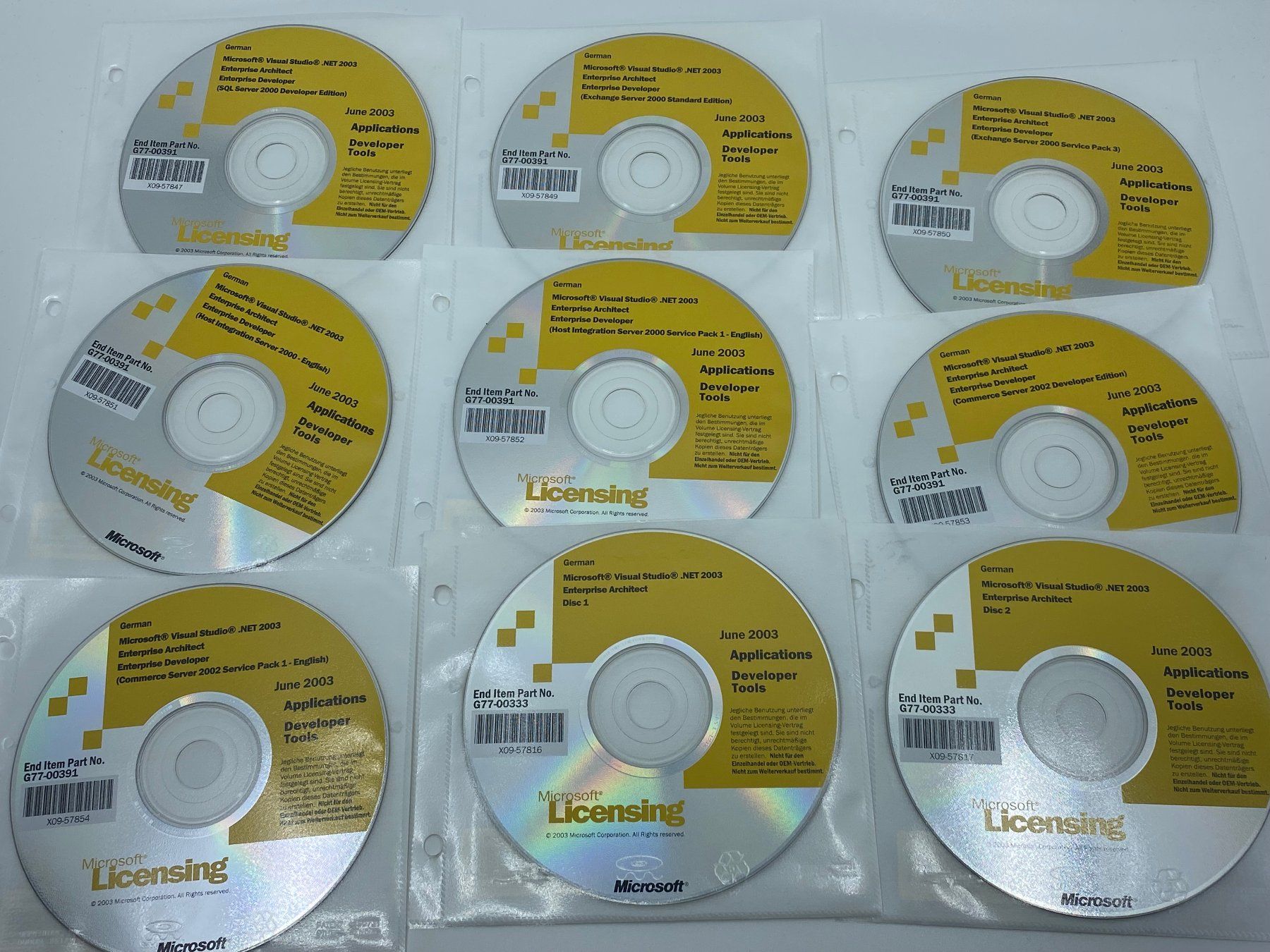 Microsoft Software: Sammlung Microsoft Select CDs - Visual Studio inkl. Ordner – Usato da Langwiesen venduto da Restposten-24 8