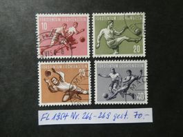 FL 1954 Nr. 266-269 gestempelt