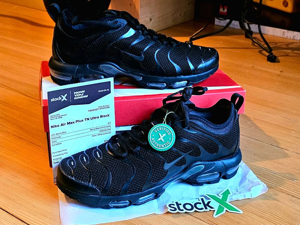 Rare Nike Air Max TN Ultra Triple Black StockX Kaufen auf