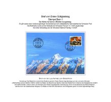 Blatten Bergsturz Solidarität Brief v. 1. Verkaufstag 1.8.25