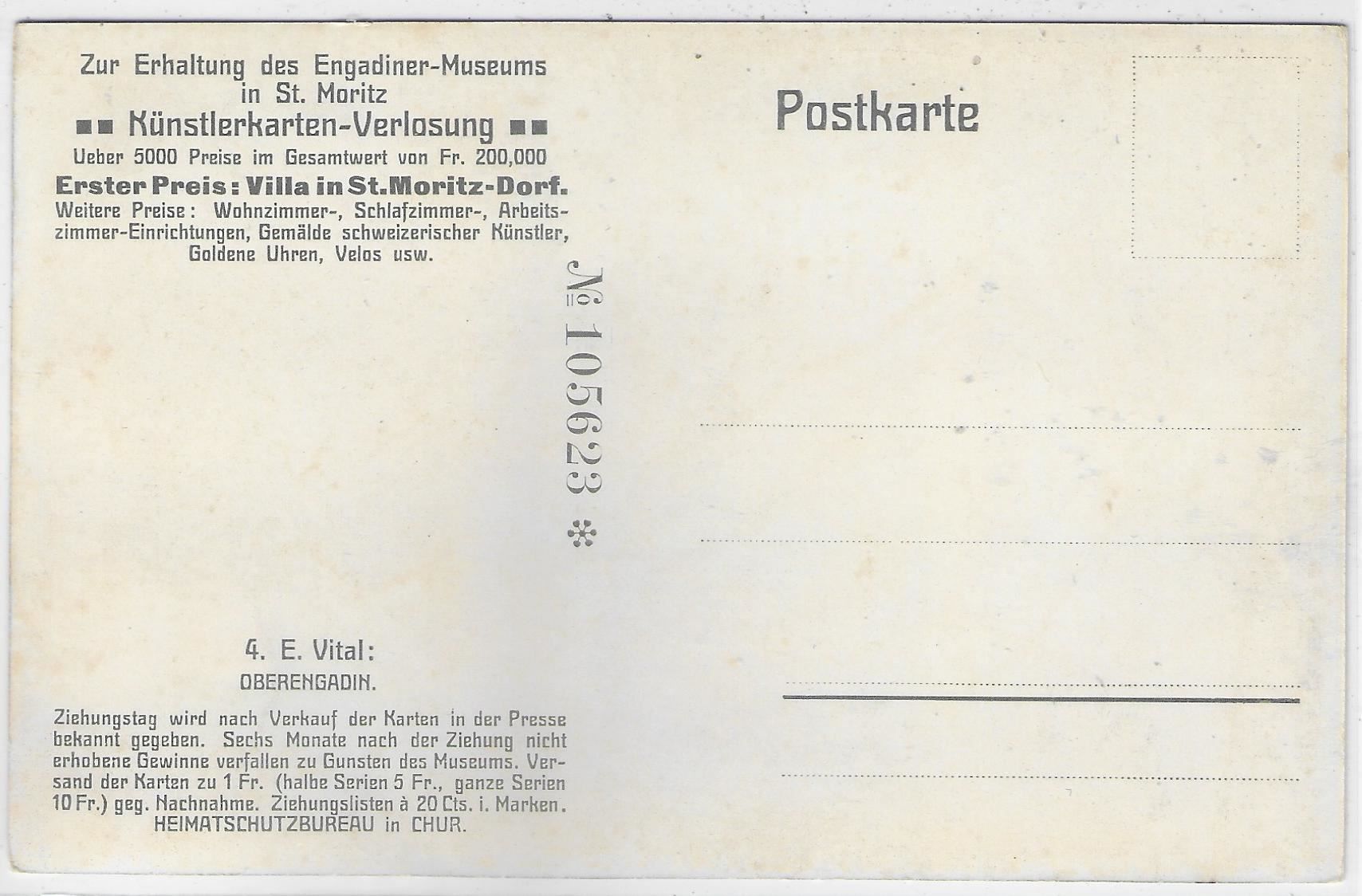 Cartoline postali: Engadiner-Museum St. Moritz – Usato da Ettingen venduto da Kartenplanet 1