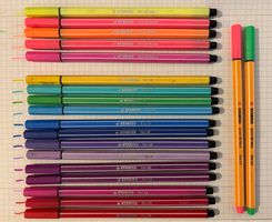 STABILO Pen 68 Neon und Pen 68 Stifte Set neu