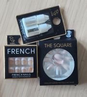 Kunstnaegel Set: French, Square, plus Kleber - Nageldesig...