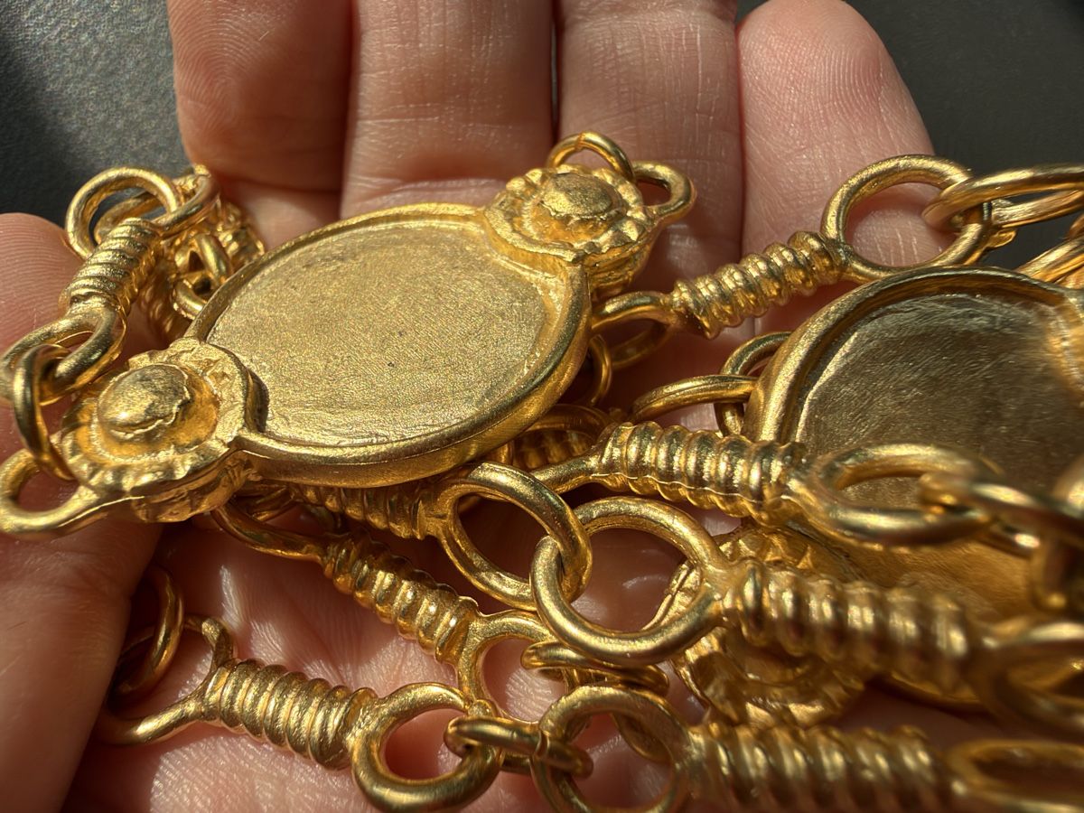 Catenine: Vintage lange HalsketteLuxus Modeschmuck   – Usato da Lamone venduto da LaCantinaMagica 4