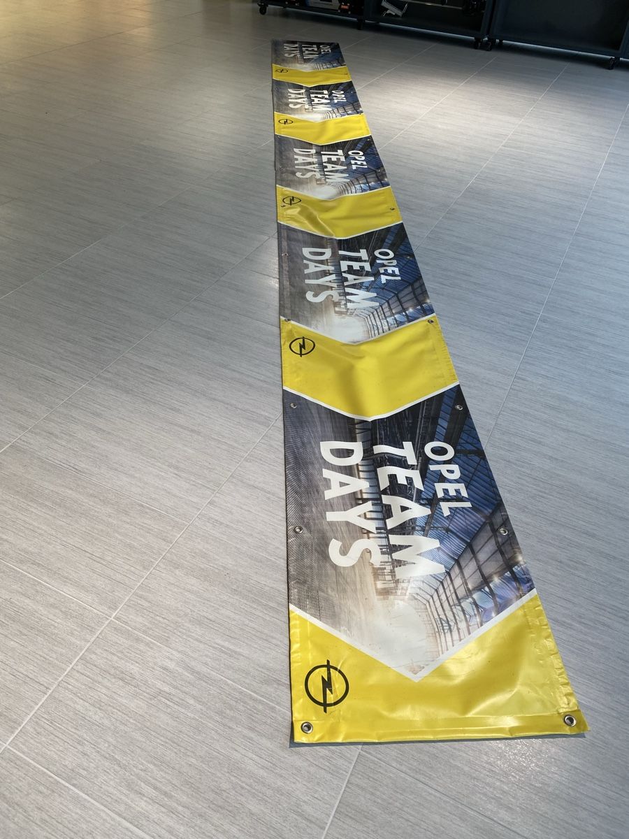 Poster & Bilder: Blache Opel Team Days 60cm x 6m  – Gebraucht aus Hägglingen von Karin0802 1