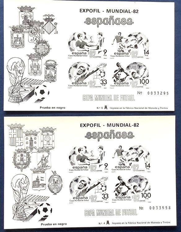 Tutti i francobolli: 1982 Spanien Schwarzdruck Block n.4-5 – Nuovo (secondo la descrizione) da Liestal venduto da Pep3