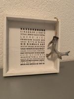herziges 3D-Schild Hausordnung, handmade