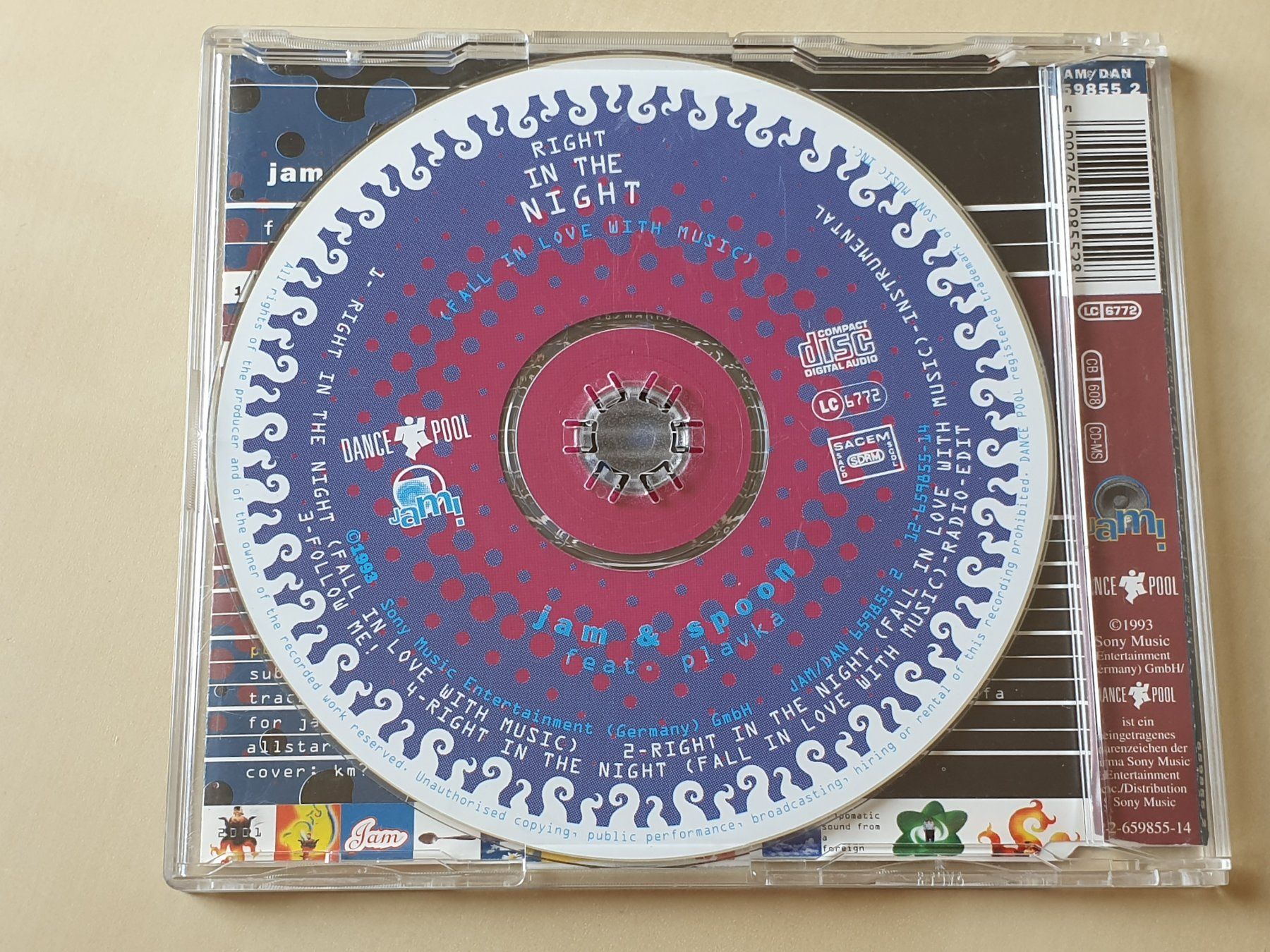 CD: Jam & Spoon feat Plavka Right in the Night – Usato da Stansstad venduto da collectorsshop 1