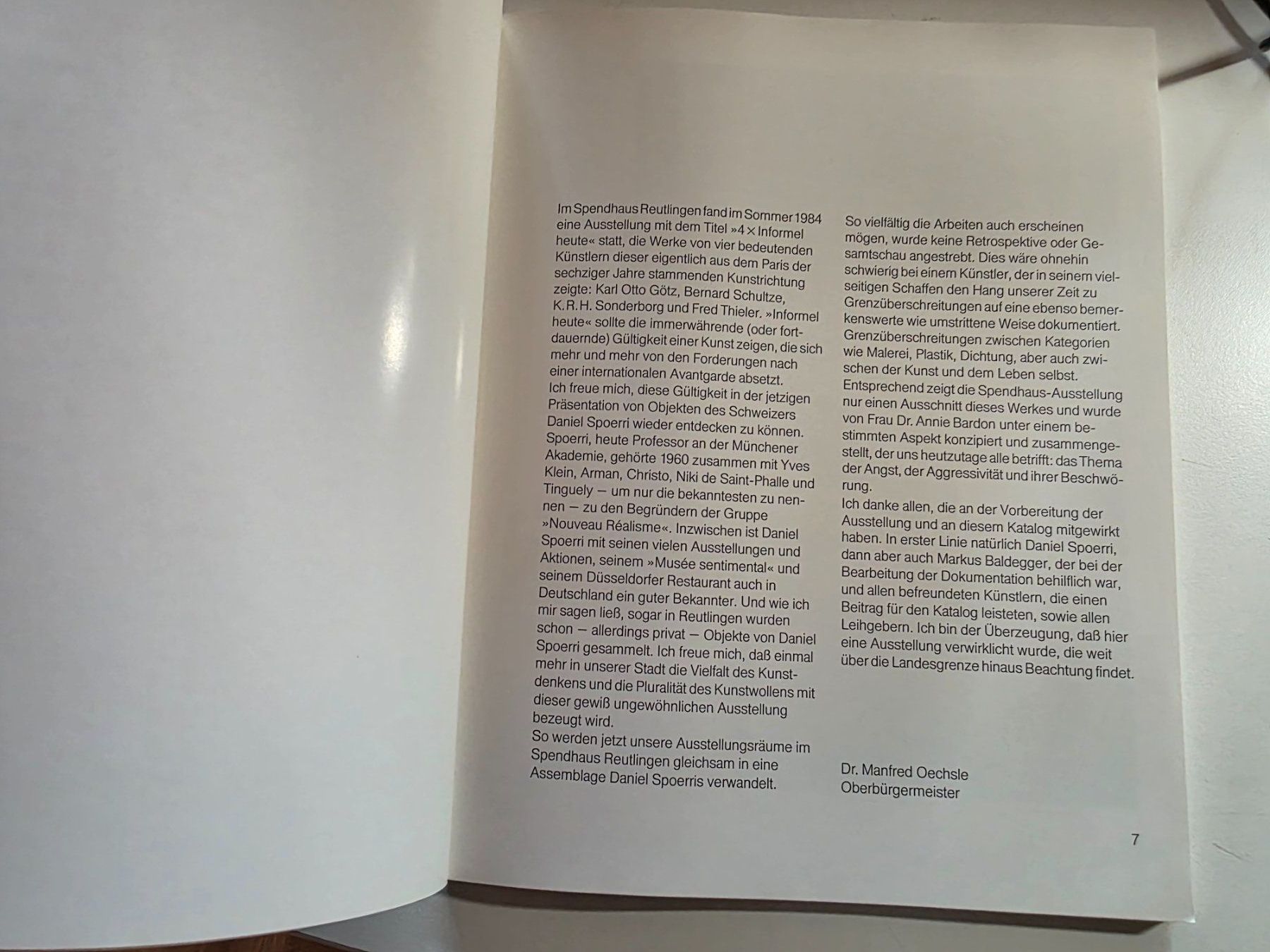 Bücher: Daniel Spoerri - Spendhaus Reutlingen 1984 – Gebraucht aus Walterswil BE von Lonitti 4
