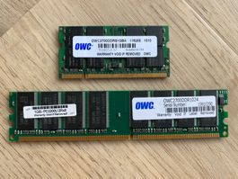 2GB RAM Upgrade Kit OWC DDR PC3200 für Apple iMac G4 Lampe