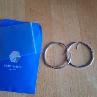 Versand möglich.  Sehr hübsche Creolen, Kreolen, Silber 