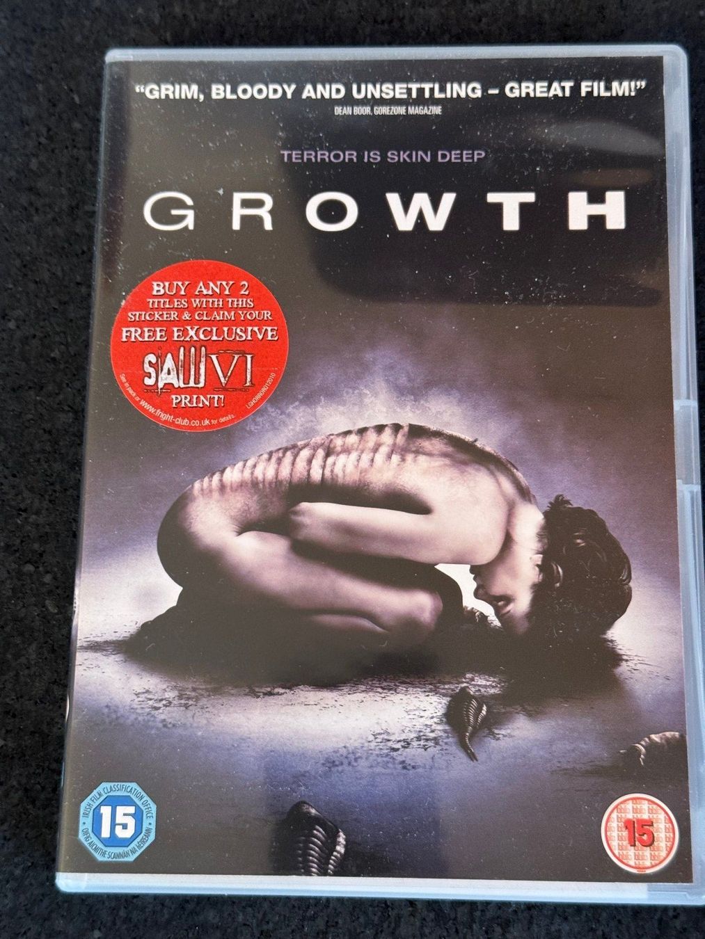 Tous les DVDs: GROWTH DVD EN "terror is skin deep" – D'occasion à Fribourg par tschjoly