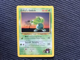 Pokemon Erika‘s Oddish Non Holo Gym Challenge NM