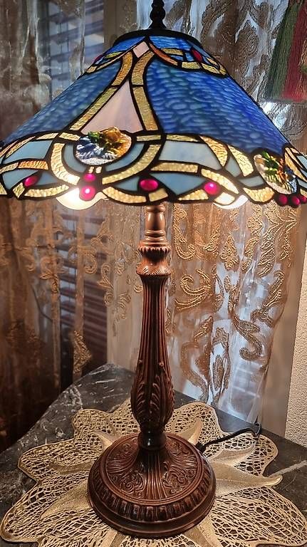 Lampen: Wunderschöne Tiffany Buntglaslampe – Neu (gemäss Beschreibung) aus Wolfhalden von Nati-Nati 4