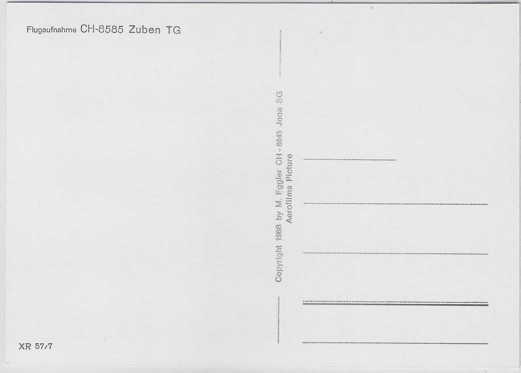 Cartoline postali: Flugaufnahme Zuben TG – Antico da Ettingen venduto da Kartenplanet 1