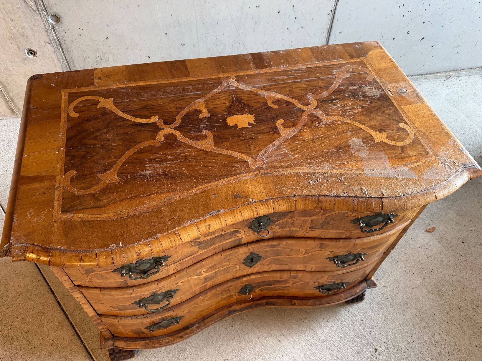Commodes: Barock Kommode Antik mit 3 Schubladen – D'occasion à Riehen par Heenling 2