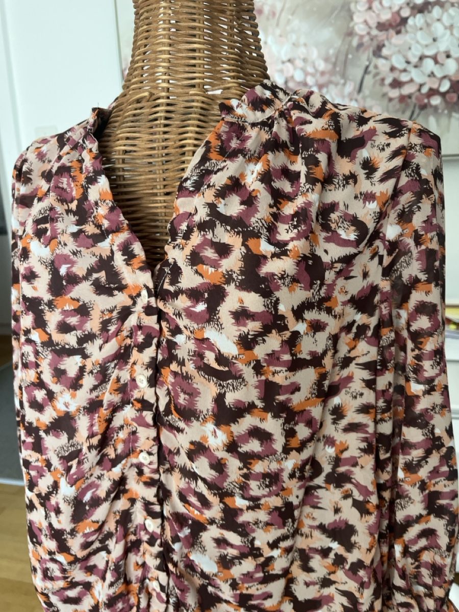 Camicette: Bluse mehrfarbig mit Knopfleiste, S – Usato da Solothurn venduto da Bobesch08 1