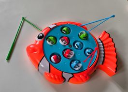 Bright Orange Fishing Fun Toy Fish Game for Kids