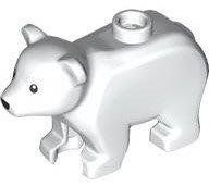 LEGO 3381pb01 White Bear, Baby Cub (Polar Bear)