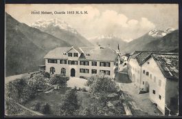 AK Guarda, Blick auf das Hotel Meisser