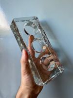 Glasblock für 3 Rechaudkerzen (Kerzenhalter)