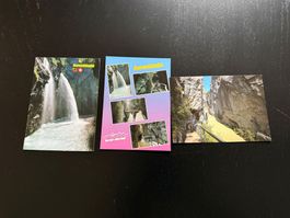 Aareschlucht Postkarten Set, Vintage Schweiz Souvenir