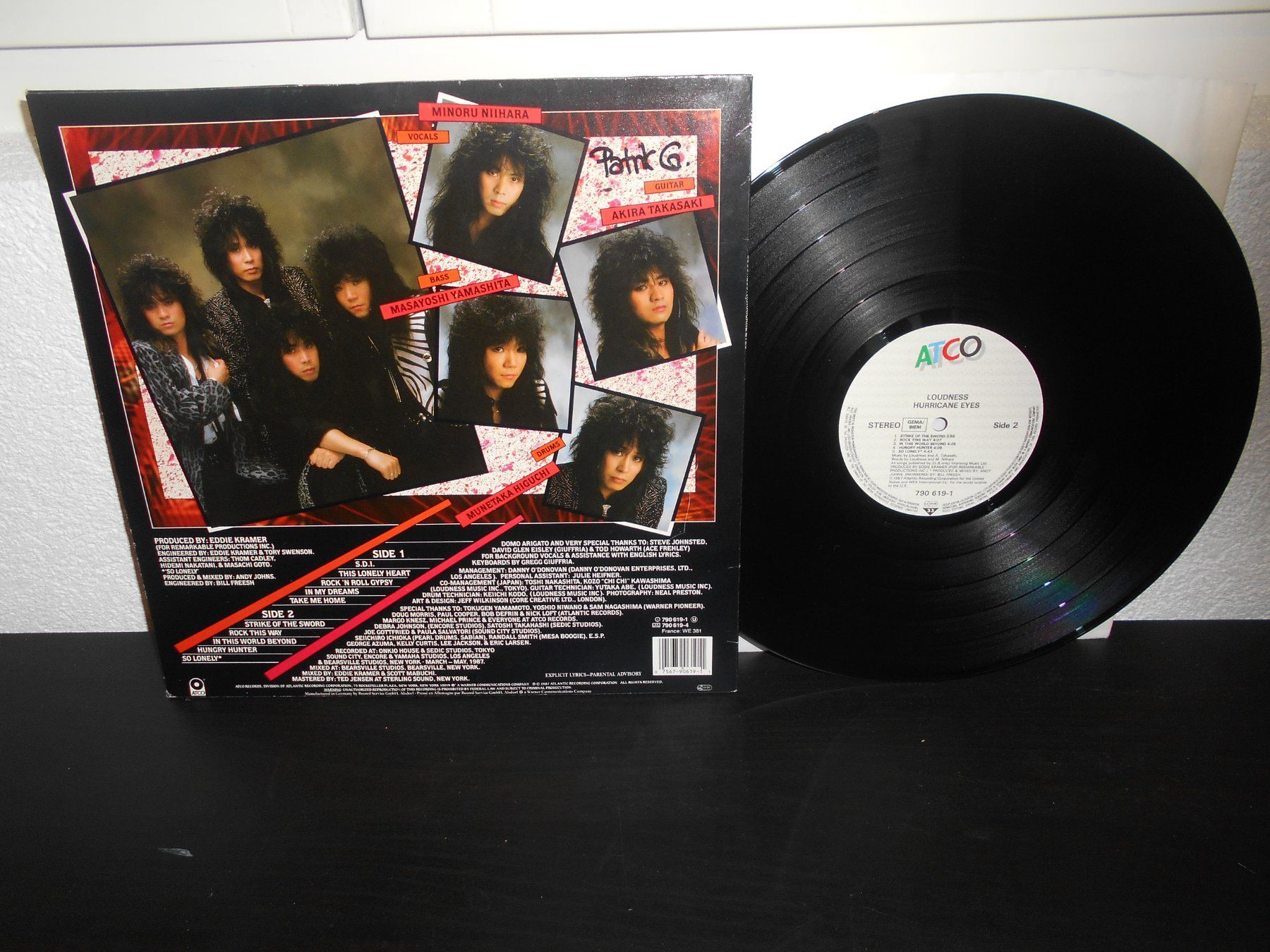 Dischi in vinile: Loudness – Hurricane Eyes / 1987 – Usato da Aarberg venduto da witchhunter01 1