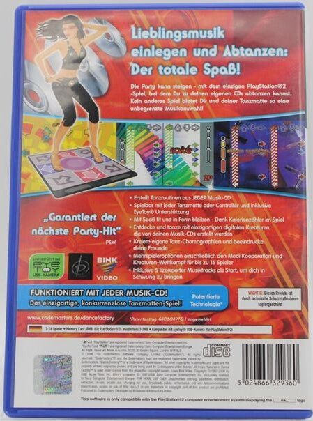 Sony Giochi: Dance Factory - Tanze zu jeder eigenen Musik-CD     PS2 – Usato da St.Gallen venduto da elk2022 1