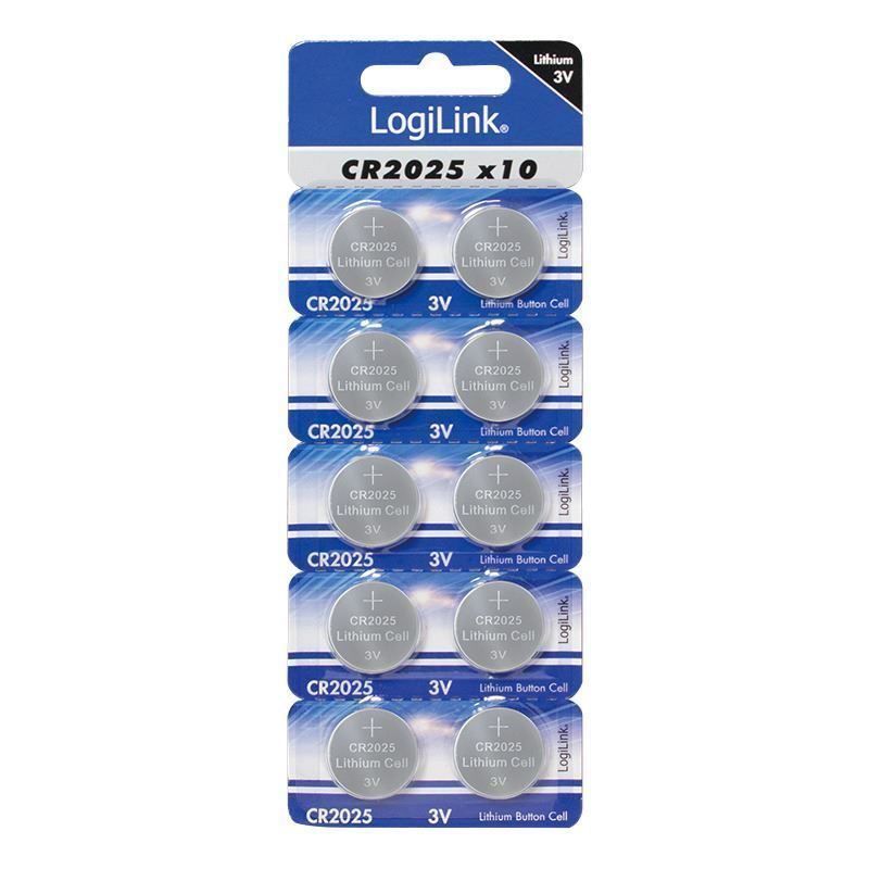 Accus & piles: Knopfzellen 10er-Pack, CR2025 LogiLink – Neuf avec emballage d'origine à St. Gallen par cointec 2
