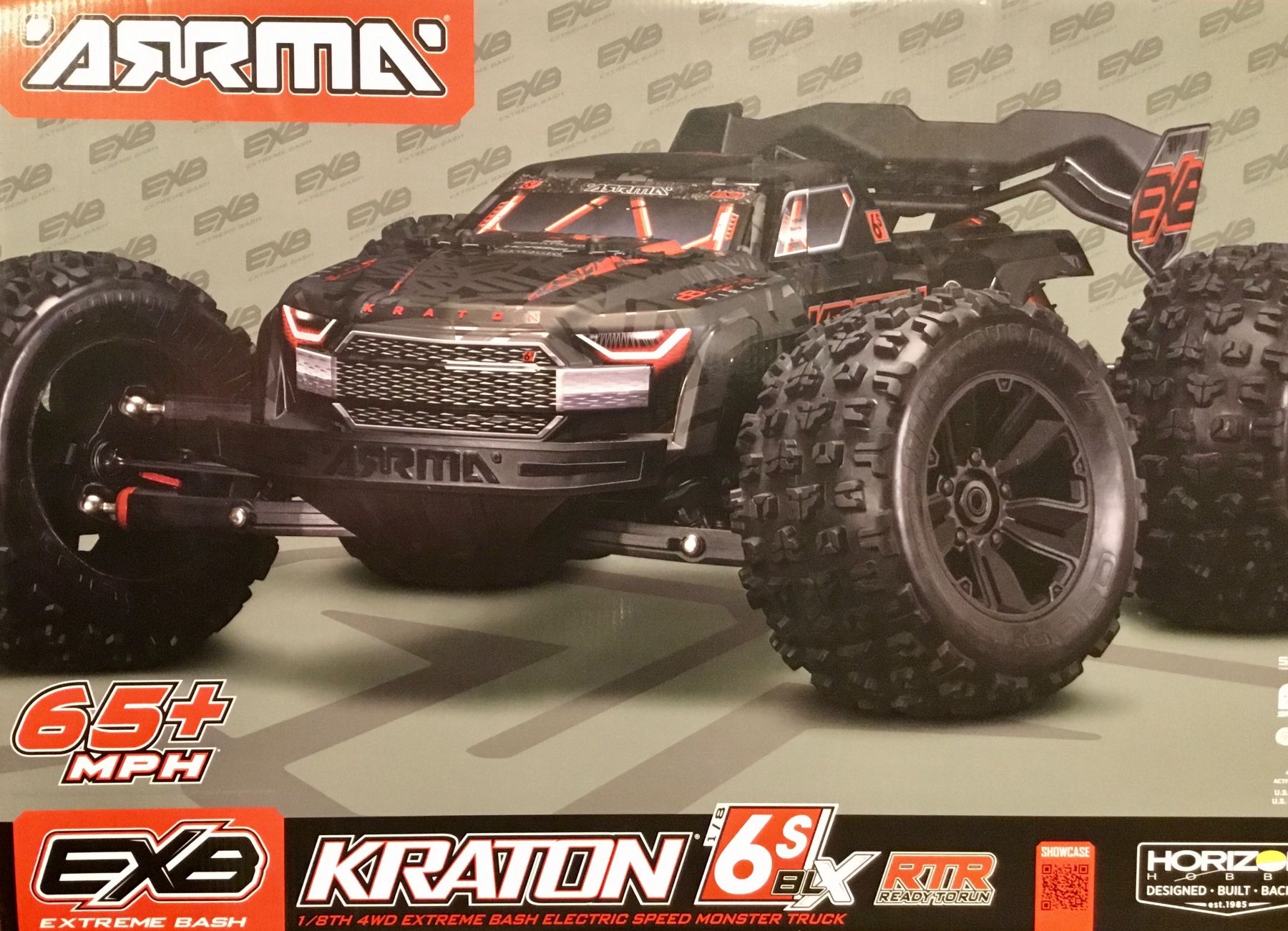 Arrma Modellismo RC: Arrma Kraton 6S EXB 1:8 V2-V6 Diff inkl. Gehäuse – Nuovo (secondo la descrizione) da Büsserach venduto da Swissbluesmobile 7