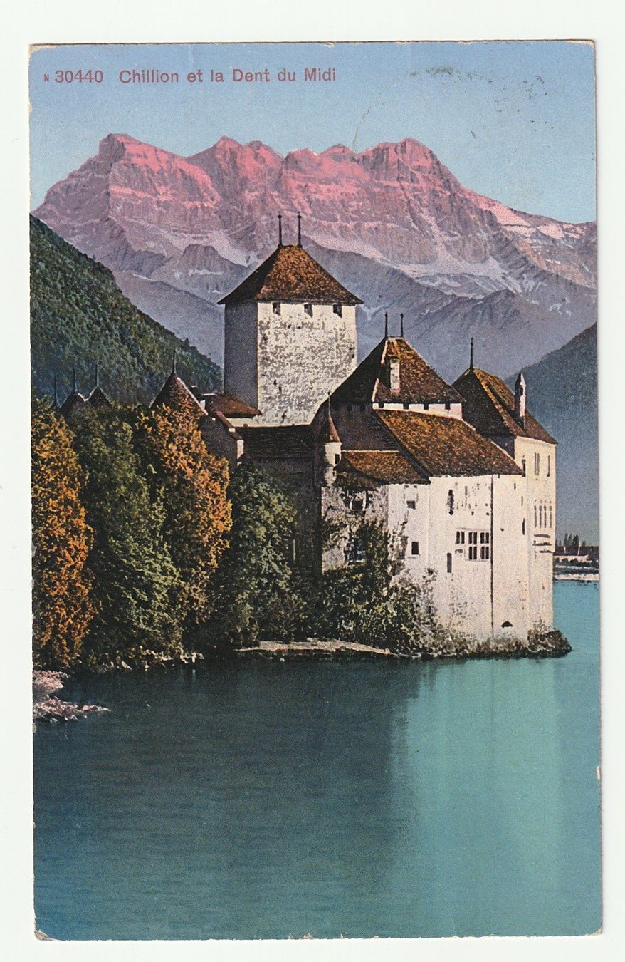 Cartoline postali: Ansichtskarte Schloss Chillon Dent du Midi 02.06.1919 – Usato da St. Gallen venduto da Ricardo_Deals