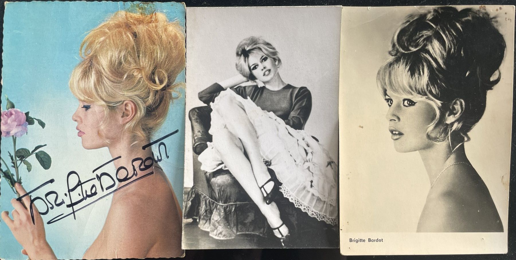 Autografi: Brigitte Bardot FR Handsigniert und 2x Rare Karten – Usato da Seuzach venduto da PaoloNutini