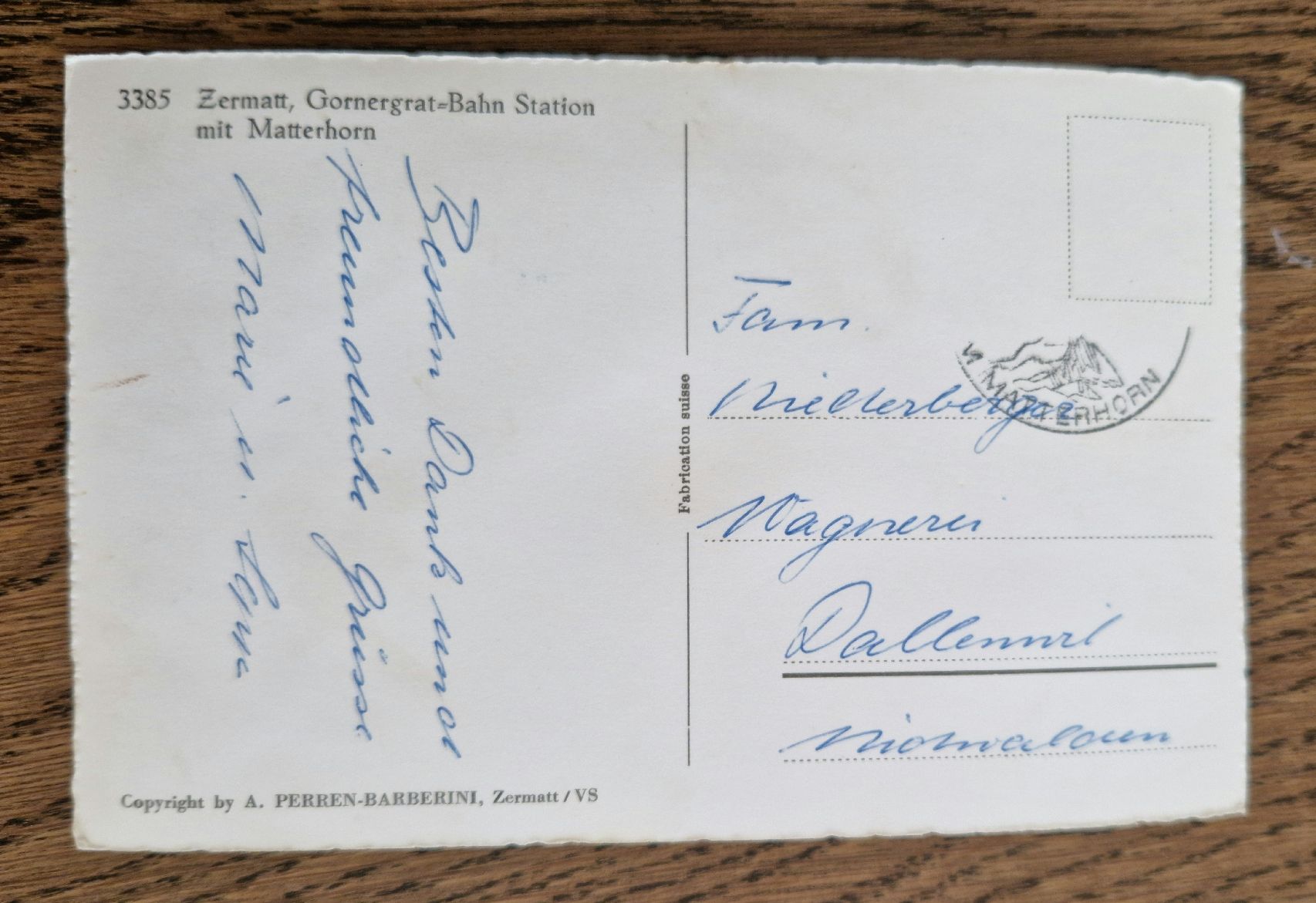 Cartoline postali: Gornergrat-Bahn  – Usato da Ebikon venduto da Donar50 1