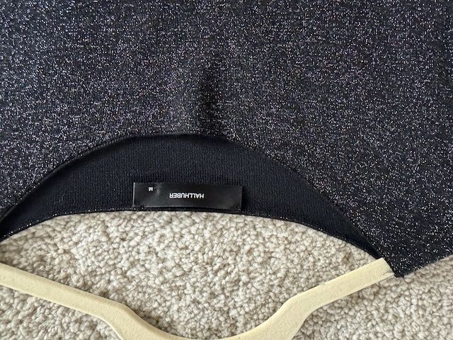 Hallhuber Pullover & Sweatshirts: HALLHUBER Pullover Schwarz Lurex Milano Strick GrM – Gebraucht aus Zuerich von Moochie 5