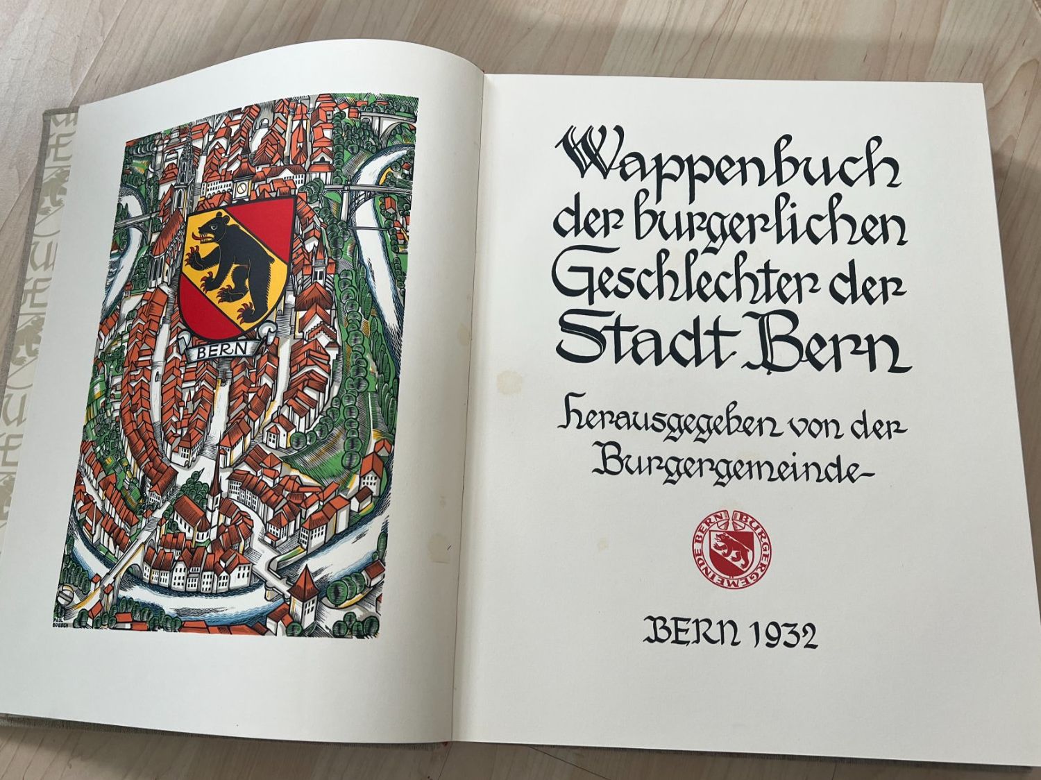 Livres: Stadt Berner Wappenbuch, 1932 – D'occasion à Worb par farben20zauber