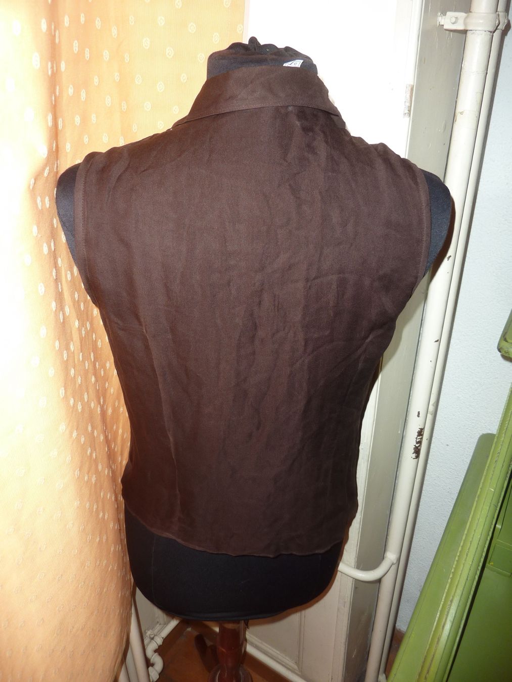 Salvatore Ferragamo Tops: blouse 42 FERRAGAMO marron seide régulateur température – Gebraucht aus geneve von chriztel 6