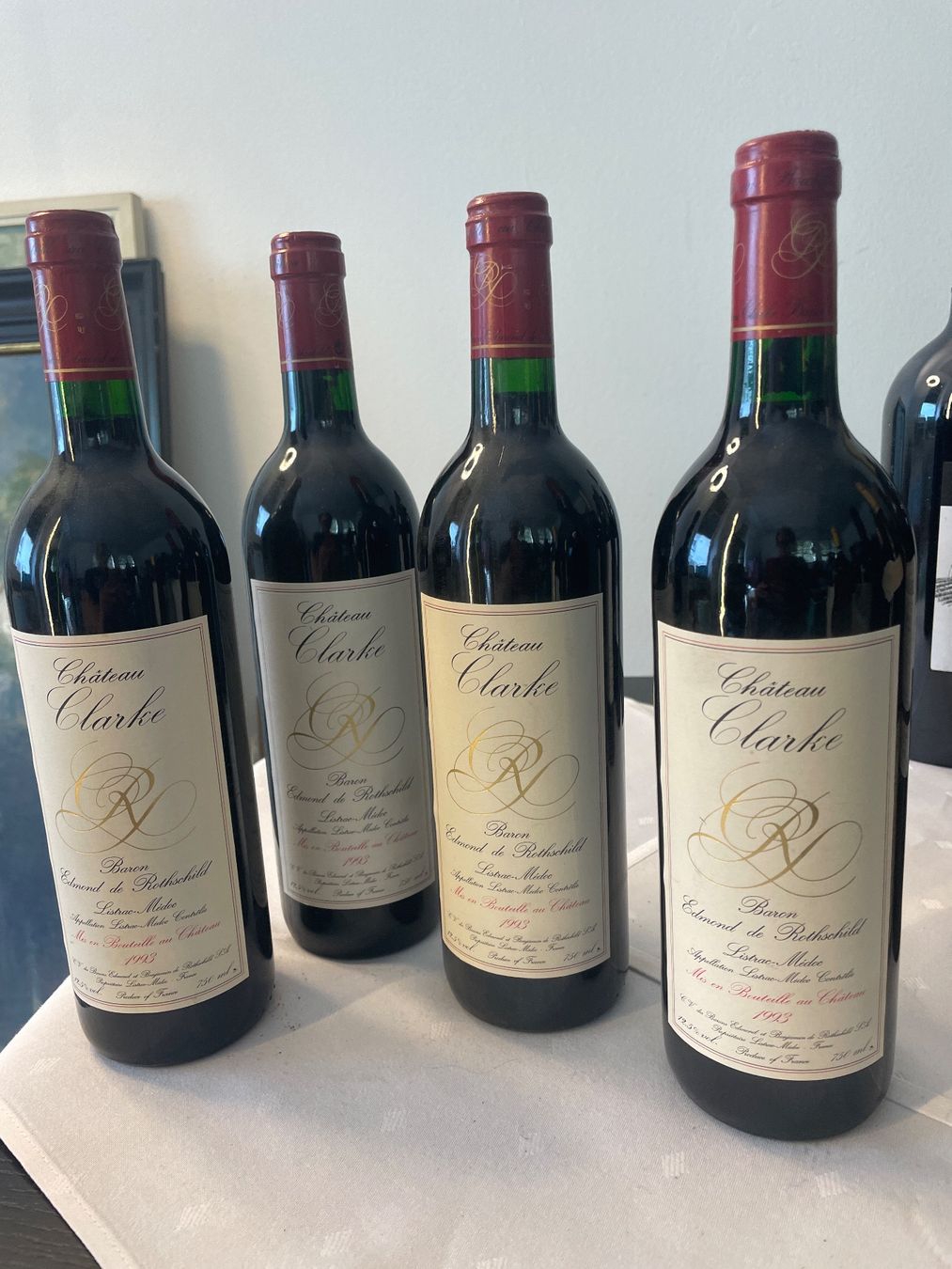 Vins: 4 Flaschen Chateau Clarke 1993 – D'occasion à Hölstein par kolumbus1964