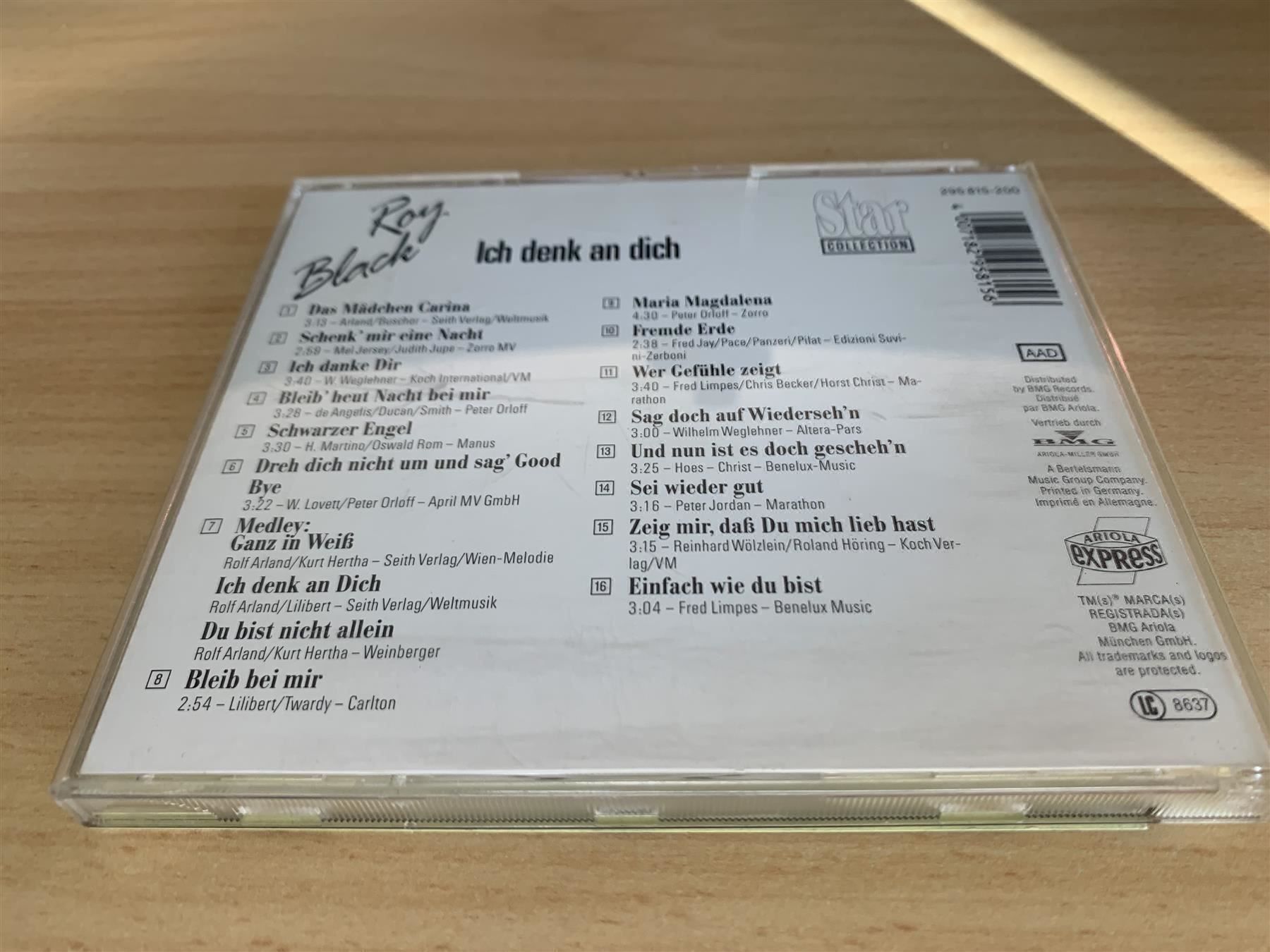 CD: Roy Black – Ich Denk An Dich – Usato da Rikon im Tösstal venduto da Alpenmutz 1