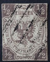 Lübeck MNr. 1 1/2 Schilling gestempelt