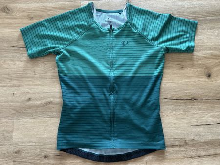 Pearl Izumi Damen Radtrikot Grösse S blaugrün gestreift