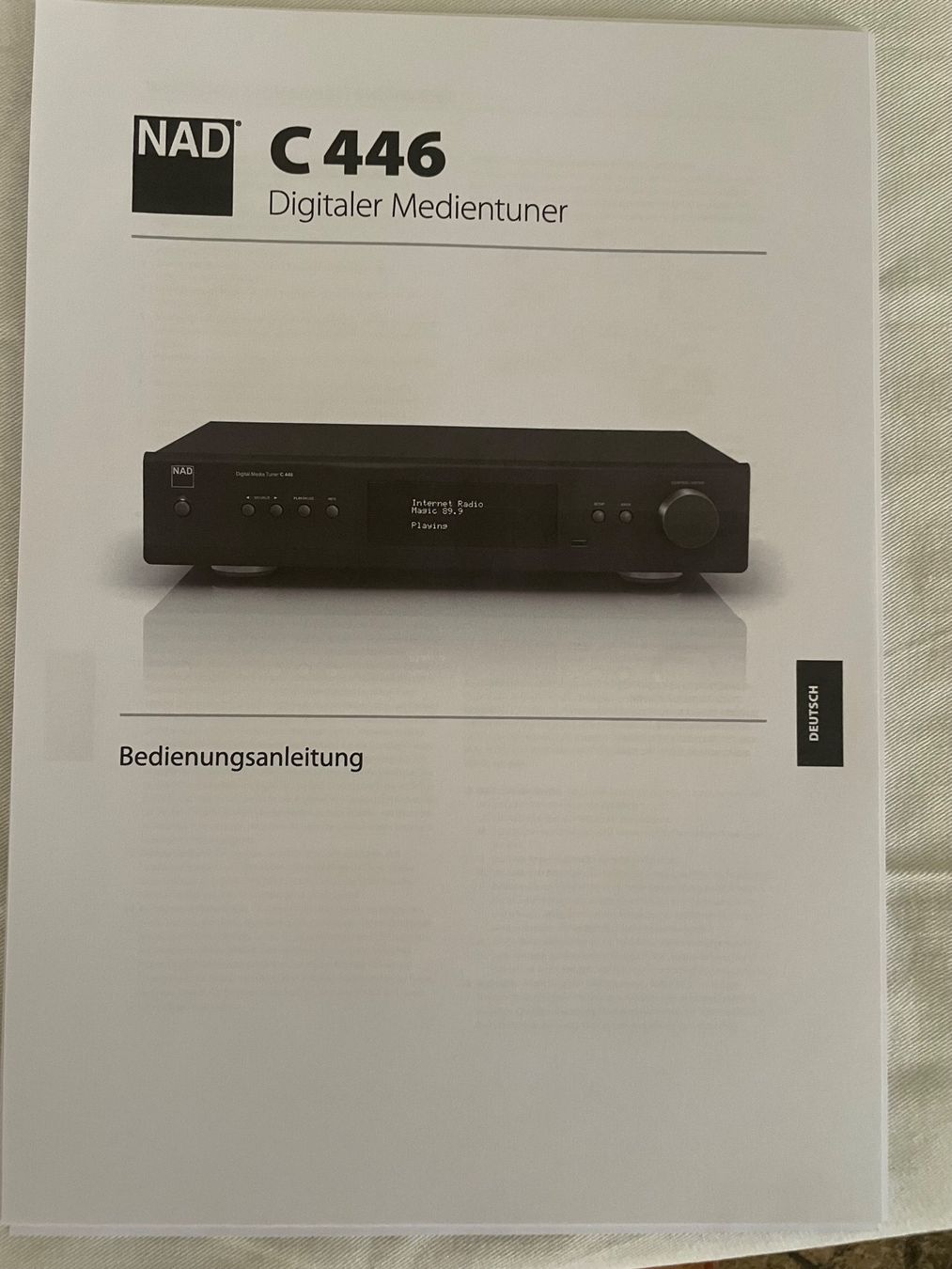 Nad Radios: NAD Digital Media Tuner C446 – Gebraucht aus Oberstammheim von rita.nussbaumer 1