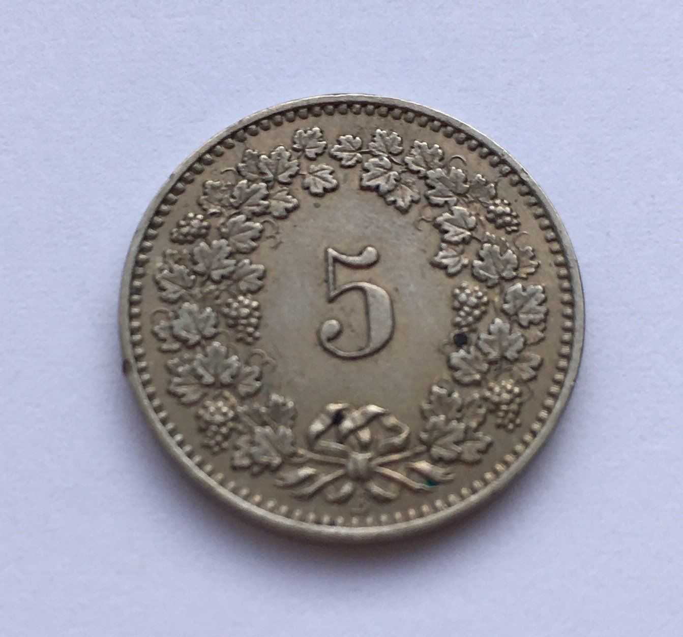Tutti le monete: 1884 5 Rappen -unz – Usato da Kirchberg SG venduto da Helveticus00 1