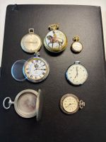Lot von 5 neuzeitlichen Taschenuhren & 1 Gehäuse - defekt