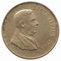 Südafrika 1 Rand 1967 Dr. H.F Verwoerd Silber